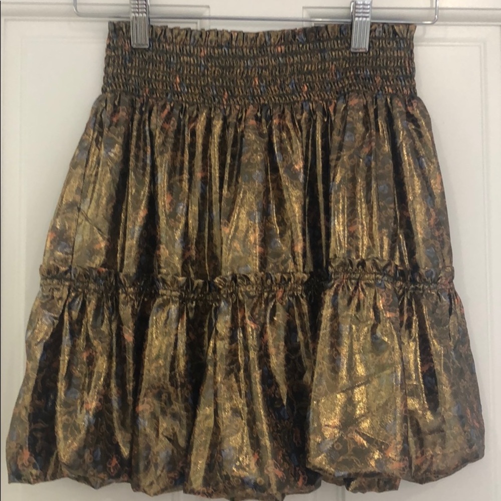Brand new Free people small gold skirt